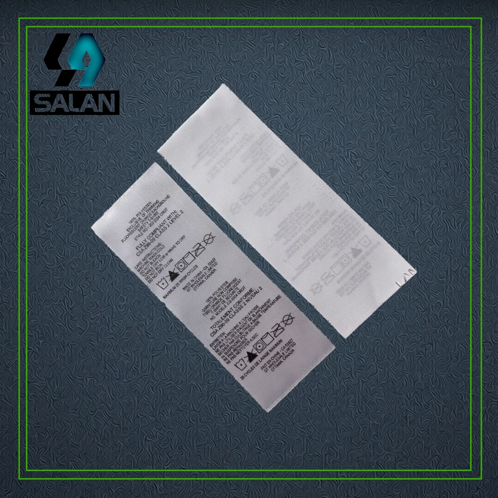 

Индивидуальные атласные бирки для ухода за одеждой, индивидуальная одежда, Печатный Шелковый материал, этикетка для стирки ткани, бирки для шитья