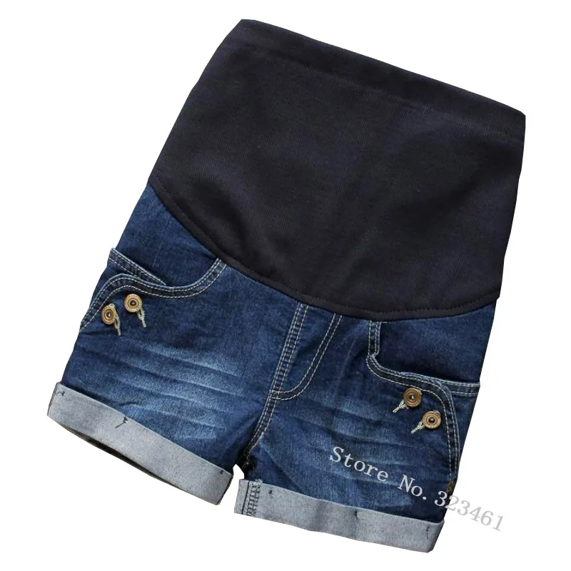 elastic waist maternity shorts