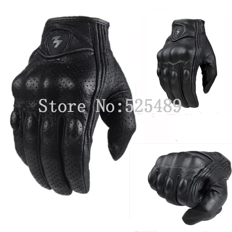 2016 Brand Genuine Leather Touch Screen Motorcycle Gloves motocross off road Protective Gear Gloves Moto Outdoors