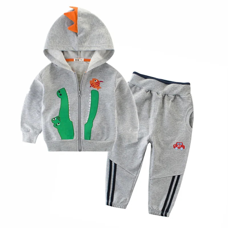 

2018 Kids Clothes for Boys Cotton Long Sleeve Zipper Jacket and Trousers Boys Tracksuit Children 2pcs Hoodies Coats Clothes Set