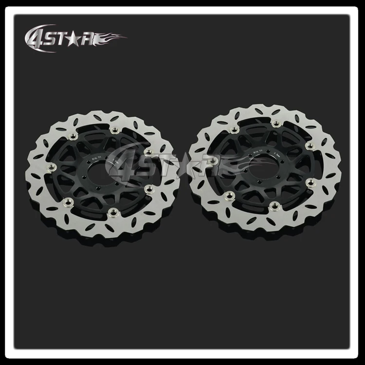

2Pcs Black Motorcycle Front Floating Brake Disc Rotor For VTEC 400 CB400SF CB400 SuperFour 1999-2009 Motocross Dirt Bike