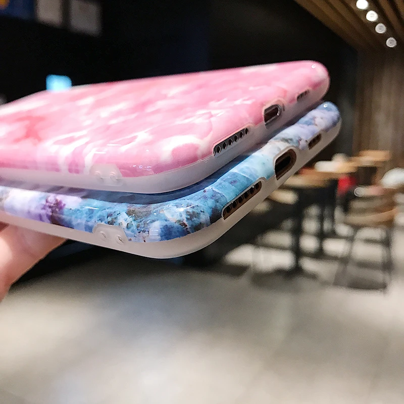 Роскошный Мраморный чехол для телефона iPhone 7 чехлы X XS MAX XR 6 6S 8 Plus мягкий