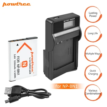 

1x bateria NP-BN1 np bn1 NPBN1 battery + LCD USB charger for sony DSC WX220 WX150 DSC-W380 W390 DSC-W320 W630 camera L20
