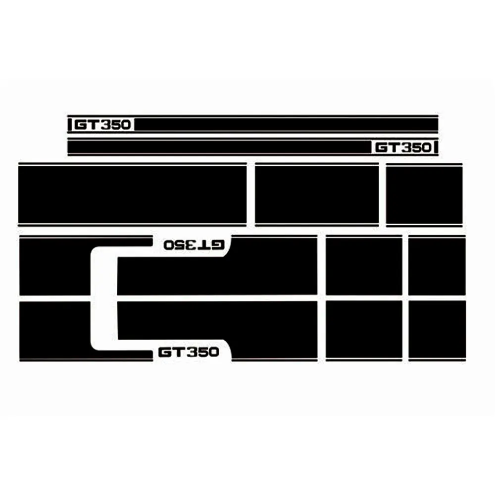 1 комплект, автомобильный капот на крышу двигателя, задние боковые полосы, автомобильный стикер, комплект для кузова, наклейка, украшение для Ford Mustang GT350