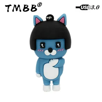 

Fast USB 3.0 Cartoon Cute cat USB Flash Drives 64GB Mini Pendrive 128G 8GB 32GB 16G 256G Memory Stick Pen Drive Flash disk Gifts