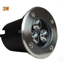 3 Вт светодиодный подземный светильник, утопленный погребенный напольный светильник, водонепроницаемый IP67 наружный Ландшафтный лестничный светильник ing 12 В DC