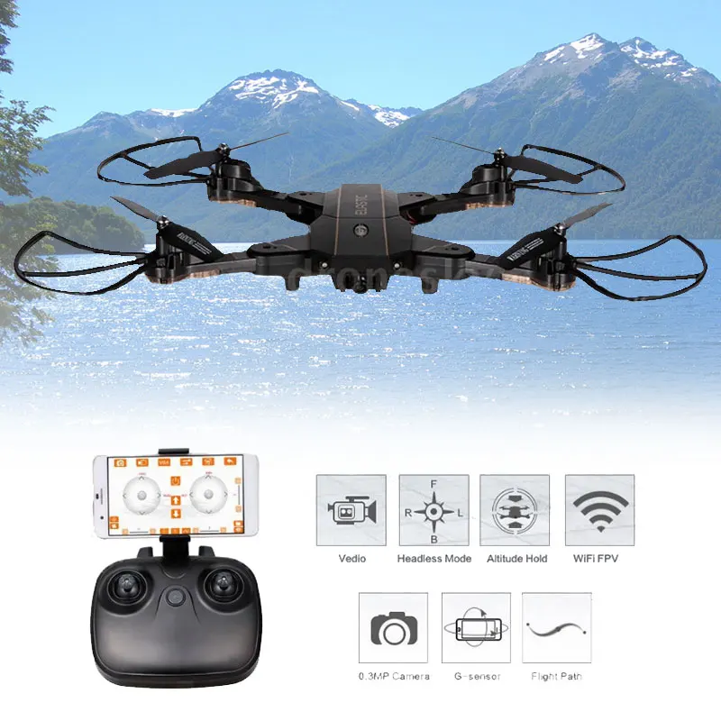 

Cewaal Toy RC Drone 2.4G 4CH 6-Axis 480P Quadcopter Beginning Ability 2.4G 4CH 6-Axis HD 480P Drone Funny Hover