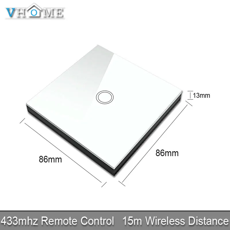  Vhome RF 433MHZ wireless remote control smart Switches Switch shape control for Touch switches gara - 32866691873