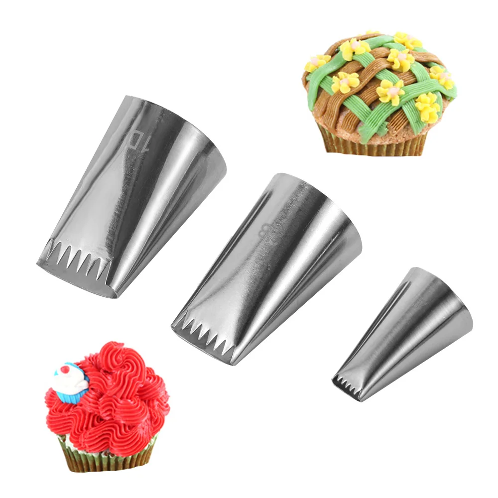 

1/3PCS Basket Weave Tips Icing Piping Nozzle Russian Pastry Tips Baking Mold Cake Decoration Tool Nozzles Cupcake Ice Cream Mold