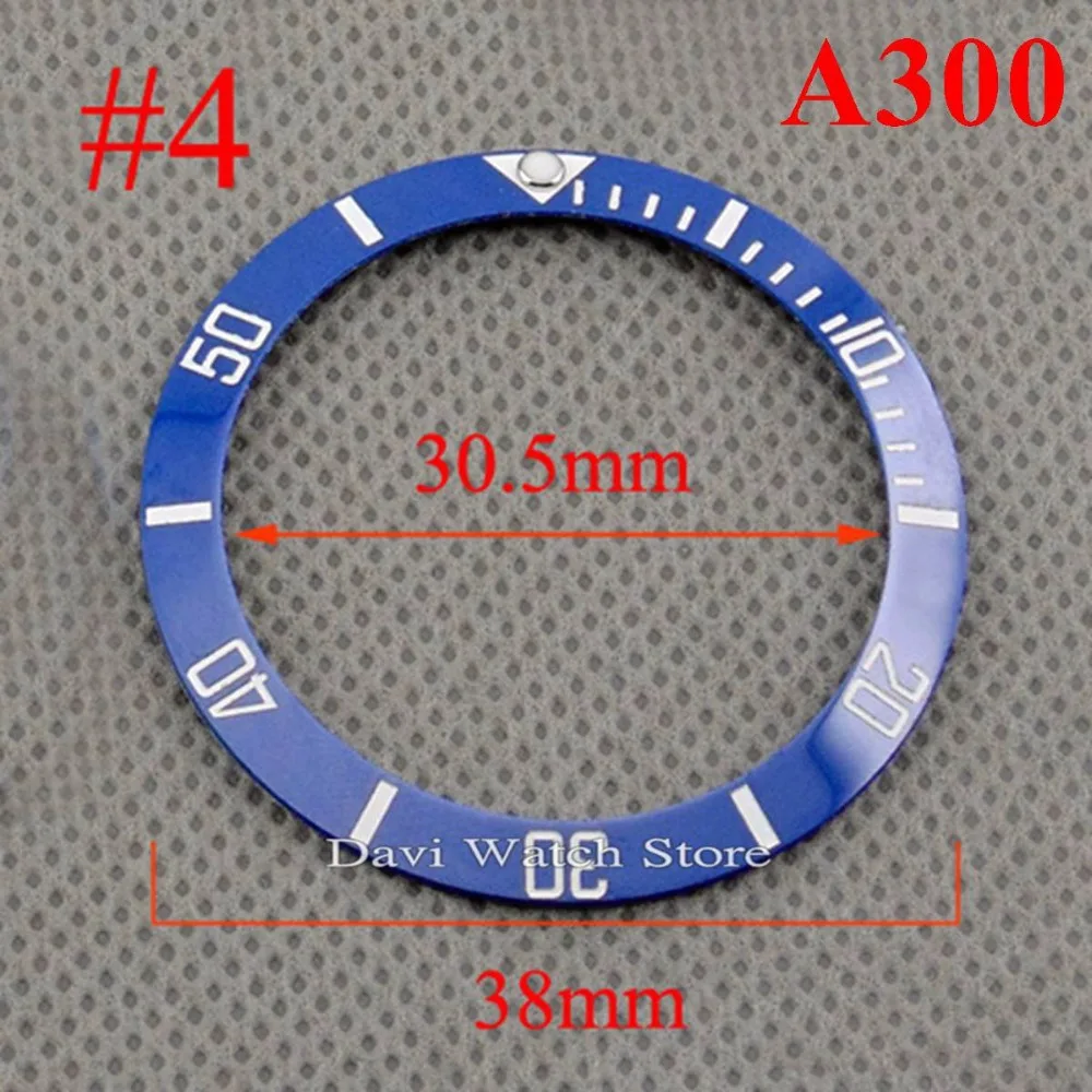 

38/40mm Red Blue Ceramic Fit GMT Automatic Movement Mens Watch Bezel