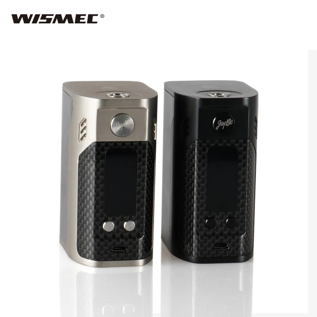 Оригинальный wismec Рел RX300 TC поле mod-углерода Волокно требует 18650 Батарея wismec RX300 Quad 18650 Батареи мир майка