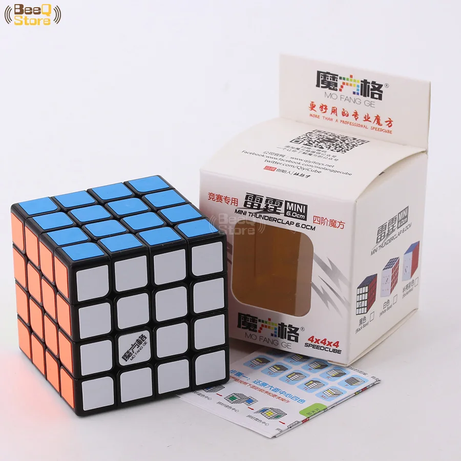 Mofangge 4x4 thunderclap Magic Cube 6.0 см 6.2 см Скорость куб головоломка Мэджико Cubo черный Stickerless развивающие игрушки для малыша 4x4x4