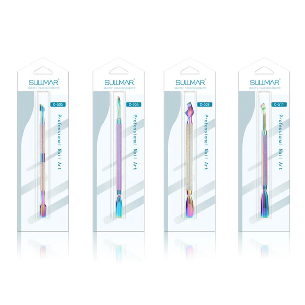 Двухсторонний толкатель для ногтей Romover кутикулы маникюра педикюра Nail Cleaner