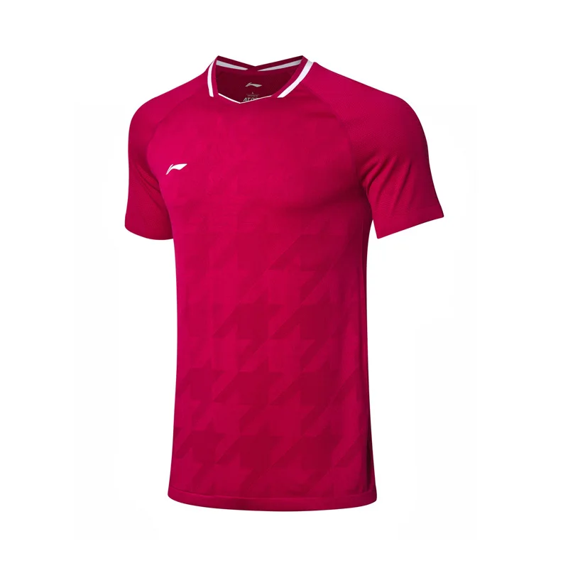 Мужские футболки для бадминтона Li Ning тенниски из полиэстера и нейлона подкладка