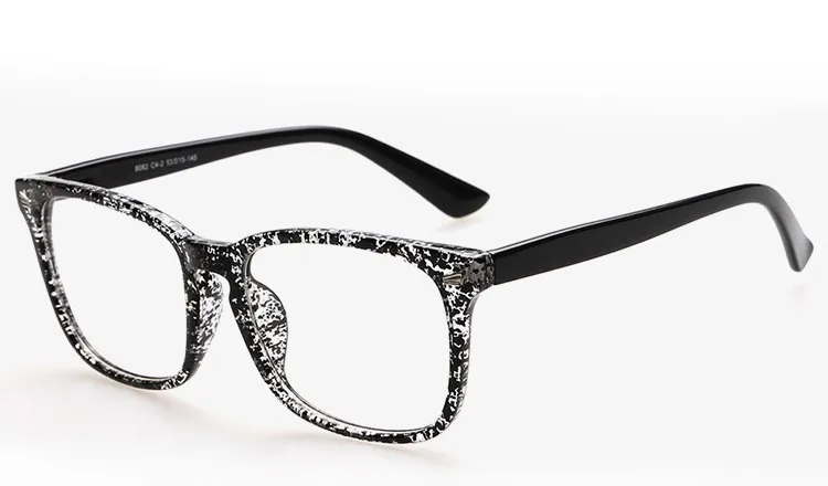 BOYEDA, винтажные квадратные очки для женщин и мужчин, модные очки для глаз, оправа для очков, женские очки для женщин, Oculos De Grau Femininos - Цвет оправы: Black Dot