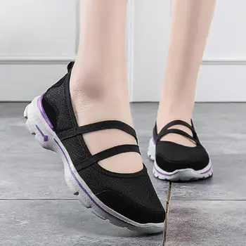 

MWY Light Weight Woman Casual Shoes Slip On Lazy Shoes Ladies Sneakers Comfortable Breathable Net Shoes Dames Schoenen Loafers