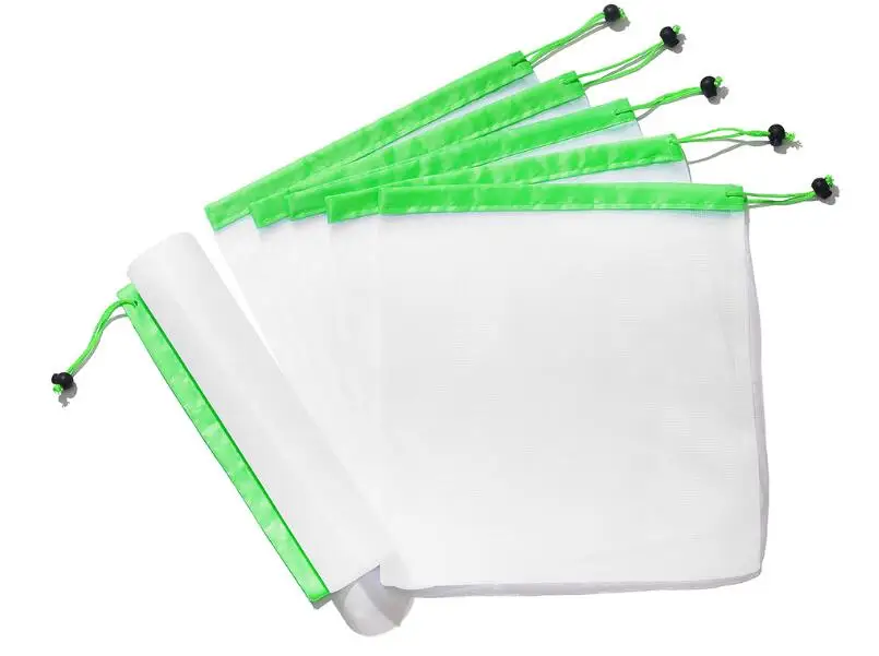 12Pcs Reusable Mesh Produce Bags （12）