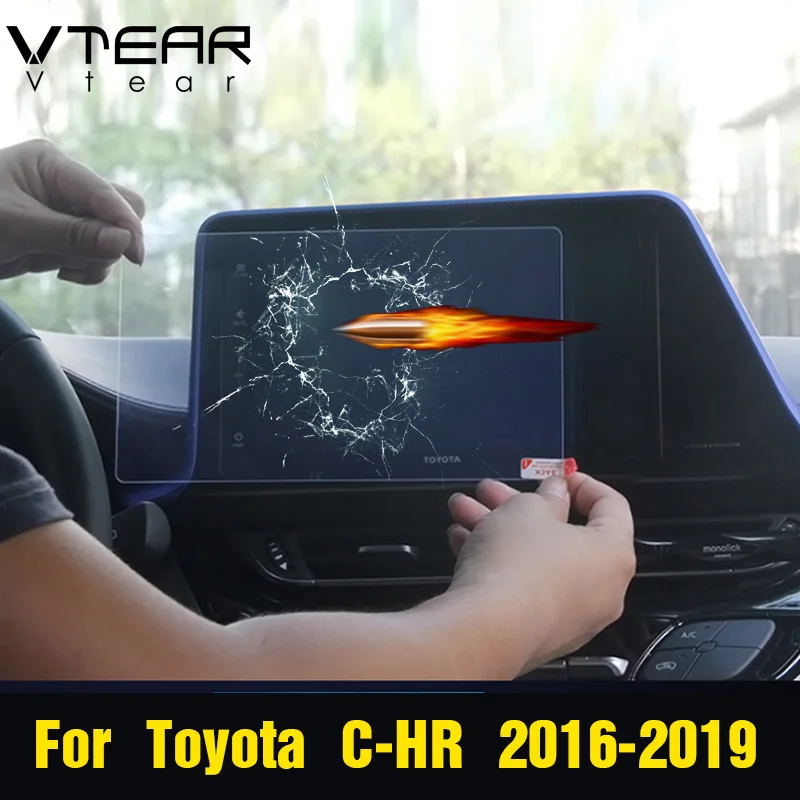 Vtear для Toyota CHR C HR 2019 2018 аксессуары gps навигация Закаленное стекло Защитная пленка