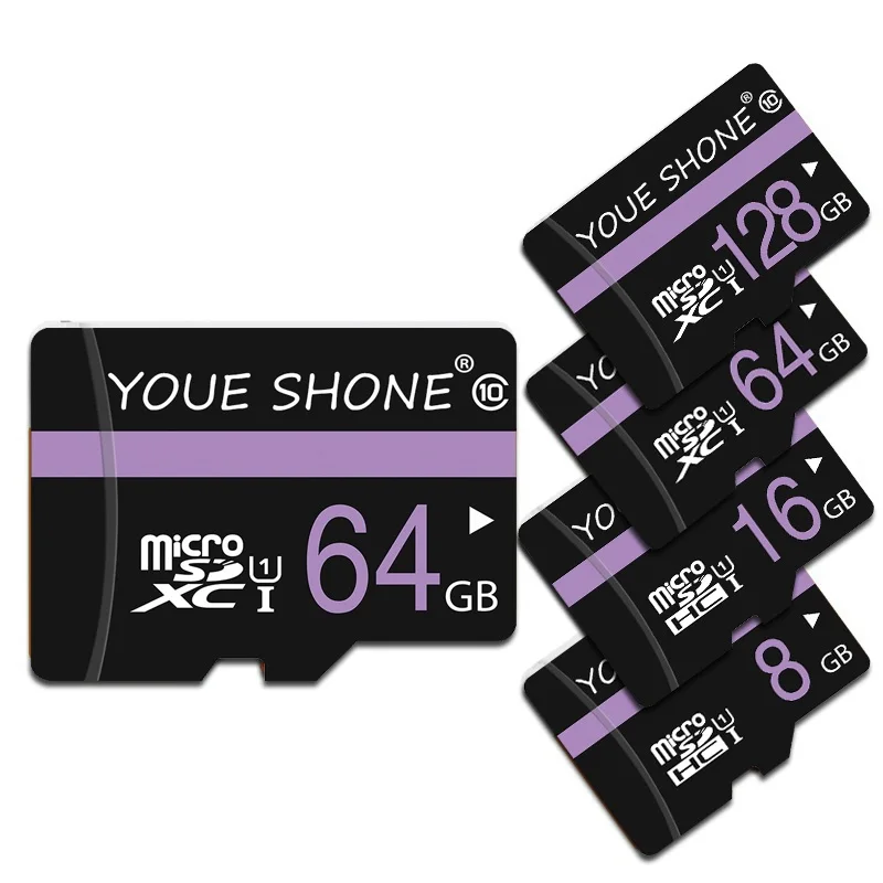 Дешевый Новая мода micro sd карта памяти microsd mini sd карта 8 ГБ 16 ГБ 32 ГБ 64 Гб 128 ГБ для телефона 64 Гб micro sd карта с подарком