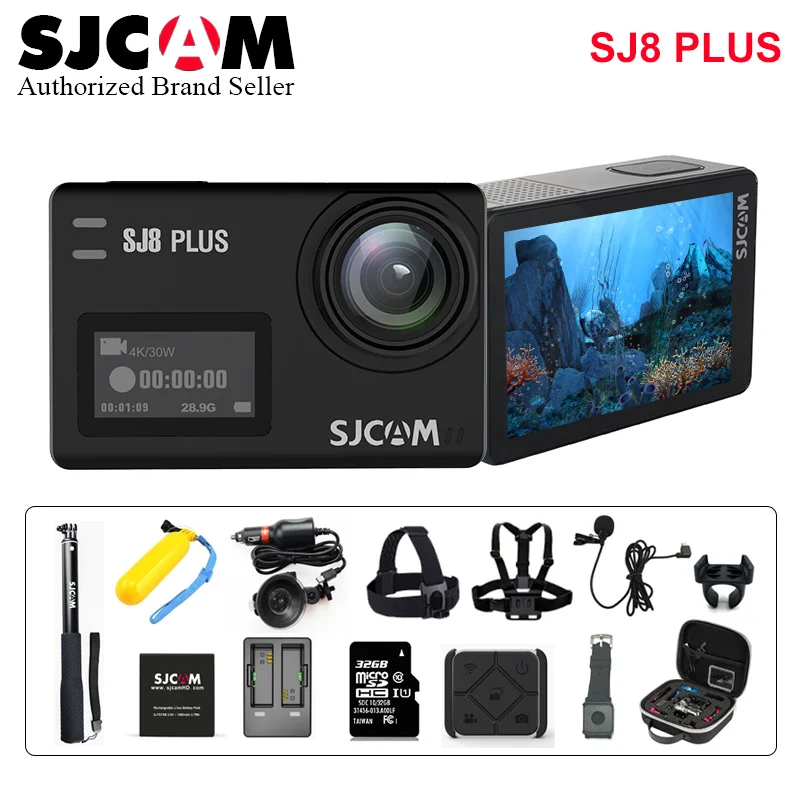 

Original SJCAM SJ8 Plus Stabilizer Action Camera 4K Wifi Waterproof Sport Action Cam Touch Screen Remote Video Camera HD DVR Car