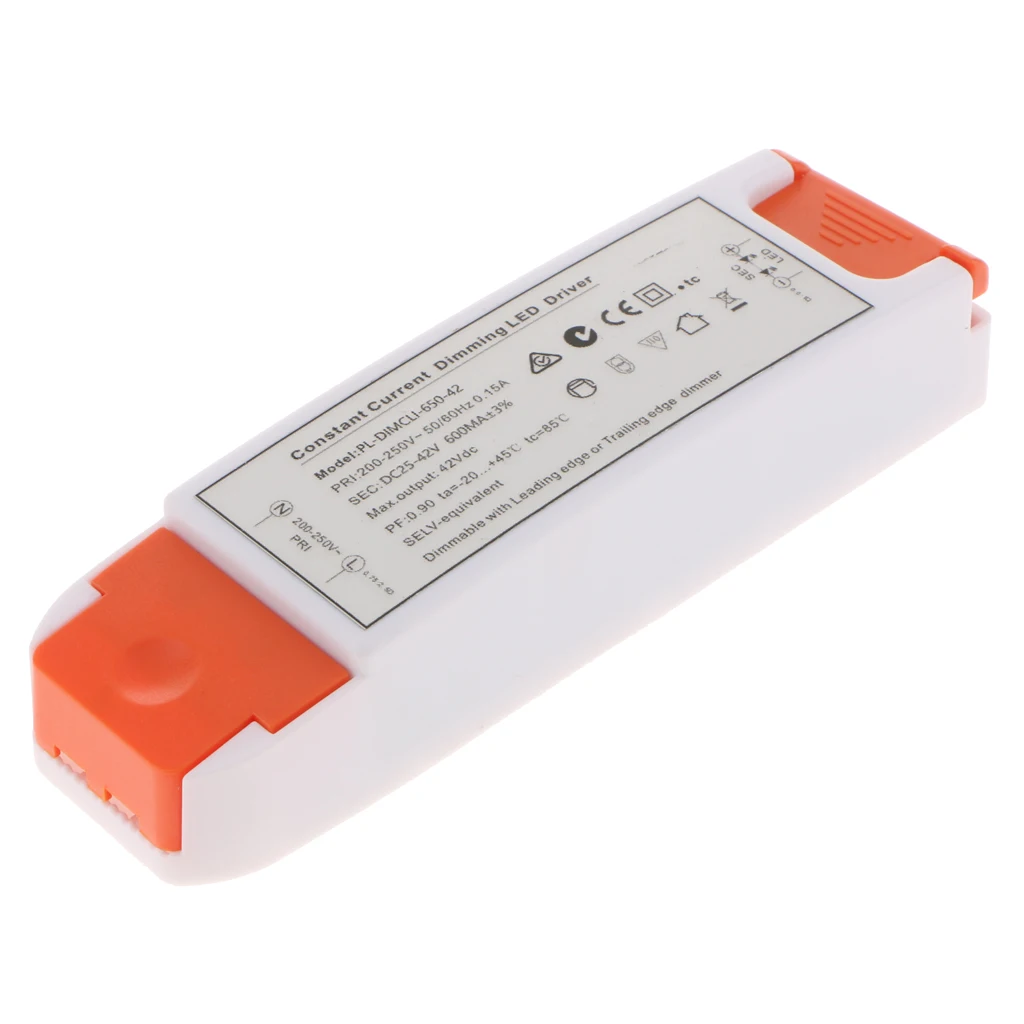 Good Quality SCR Dimmable DC25-42V 600mA Constant Current Power Supply Driver Led Light Waterproof LED Power Supply
