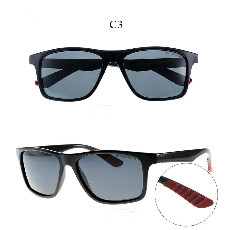 Plastic Glasses Men Brand Designer Classic Polarized Sun Glasses PATEN Fishing Driving Uv400 Rectangle Eyewear Male P6072 (5)