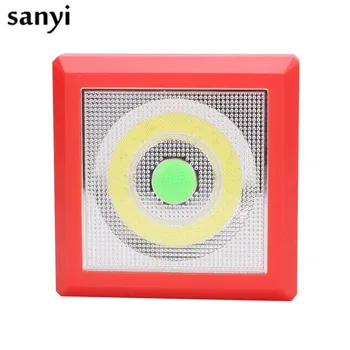 

Single Mode COB LED Work Light Flashlight Torch Magnetic Linternas Hook Light For Working Outdoor Camping use 4*AAA Red/White
