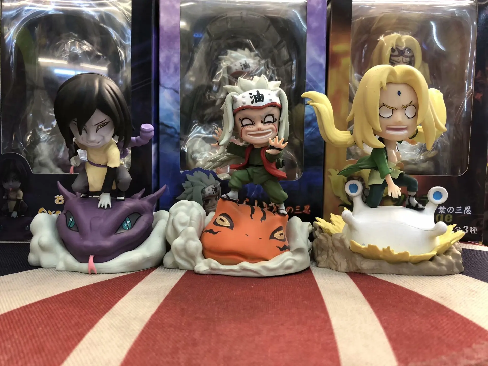 Аниме Tsunade Naruto Shippuden Jiraiya Orochimaru Наруто фигурка Коллекционная модель игрушка