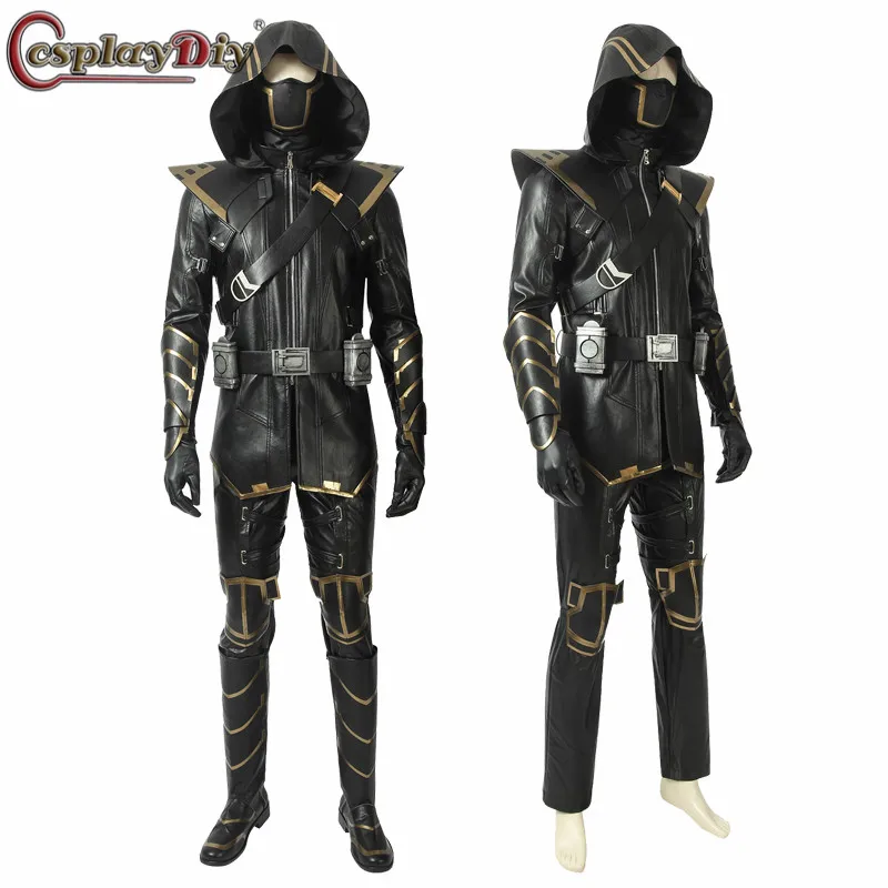 

Cosplaydiy Avengers: Endgame Clinton Barton Hawkeye Ronin Cosplay Adult Man Fancy Dress Suit Halloween Costumes Custom Made