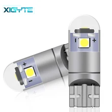 2 шт. 12 В 10 Вт W5W светодиодный T10 светодиодный 3030 автомобильные лампы 168 194 поворотник лампа для чтения номерного знака светильник для багажника габаритный светильник красный