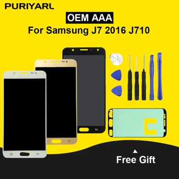 

AAA++ AMOLED Screen LCD For Samsung Galaxy J7 2016 J710 J710F J710FN J710M J710Y LCD Display Touch Screen Digitizer Replacement