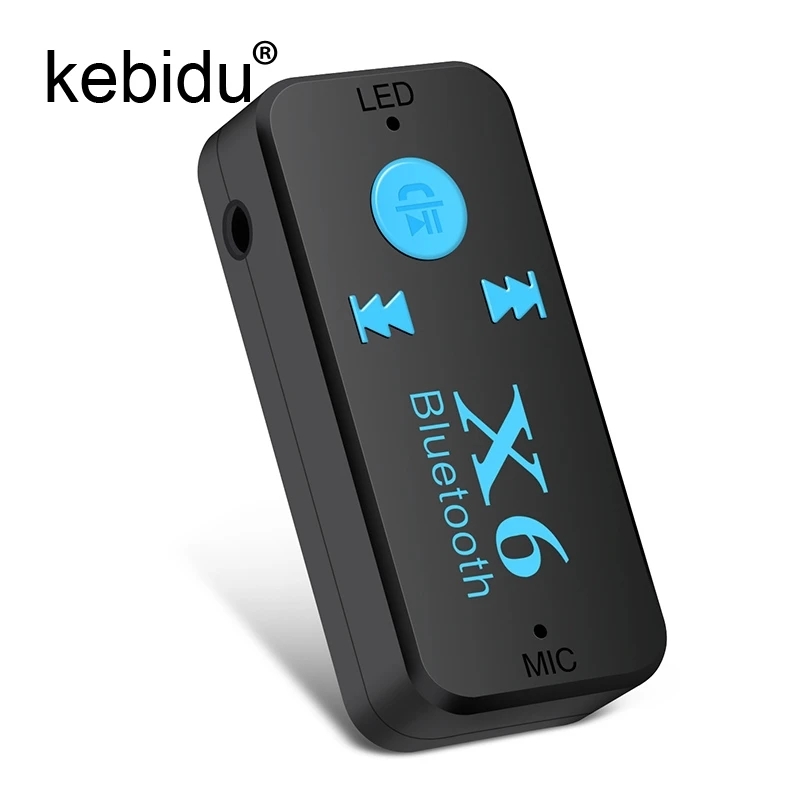 Kebidu USB Bluetooth беспроводной адаптер стерео гарнитура автомобильный комплект аудио музыкальный ресивер 3,5 мм AUX с TF кард-ридером