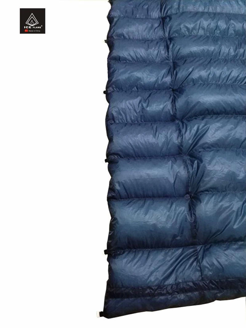 Ледяное пламя UL 7D 90% белый гусиный пух спальный мешок Одеяло Спальное одеяло под одеяло для гамака альпинизма Кемпинг Туризм