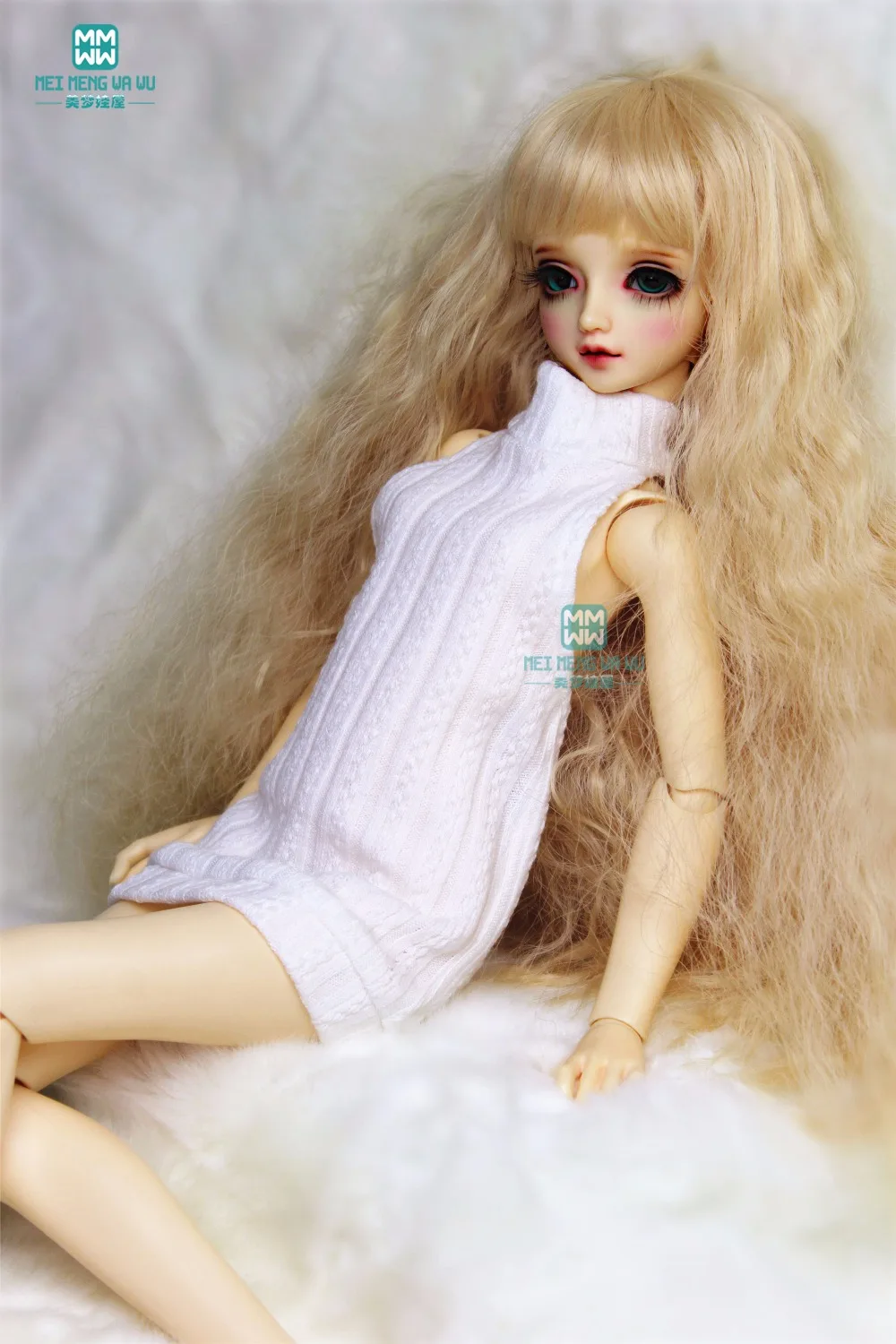 BJD Кукла Одежда для 58-60 см 1/3 bjd SD10 SD13 DD кукла черный шерстяной жилет кружевные трусики