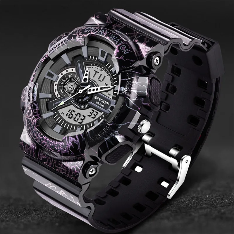 Мужские светодиодный кварцевые цифровые часы reloj hombre мужские s лучший бренд