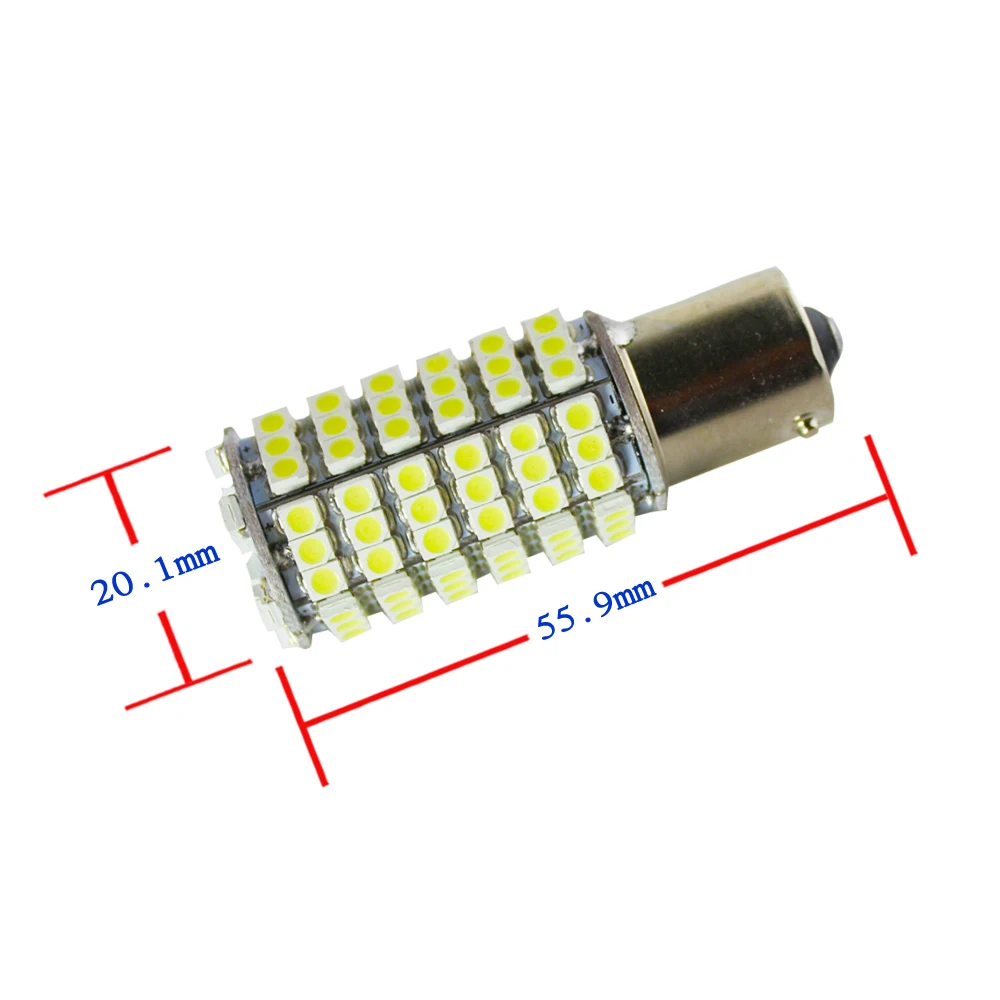 2 шт. Белый 1156 P21W Ba15s 120 1210 SMD светодиодный стоп сигнал заднего света 12 В|bulb 12v|bulb led