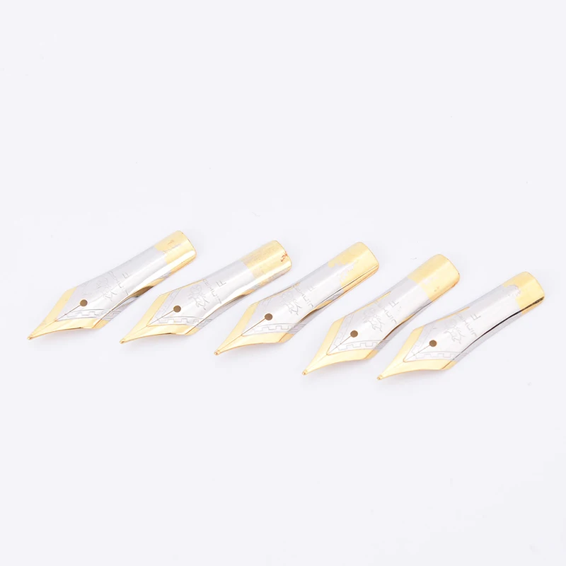 

1pc 165 X500 Standard Fountain Pen Nib Stainless Steel Straight Tip For Jinhao Silver Gold
