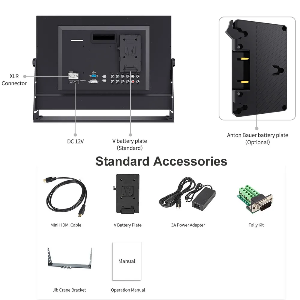 Seetec 4K215-9HSD-192 21,5 дюймов ips 1920x1080 3G-SDI 4K HDMI Pro вещательный монитор Full HD ЖК-монитор Настольный