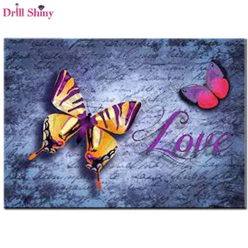 

5D DIY Diamond painting crystal lucky flower&butterfly wall art 3D cross stitch pattern diamond embroidery Rhinestone Home Decor