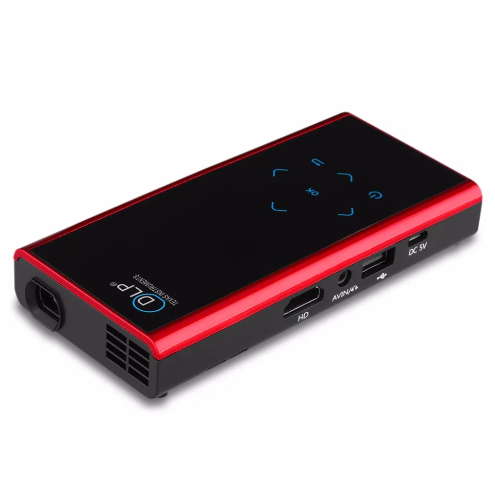 Portable E06 Mini DLP LED Projector 854 480 Support 1080P HD Home Cinema Proyector Support font