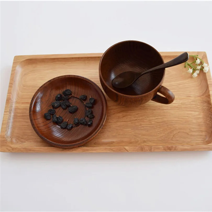  Coffee Mugs Primitive Handmade Natural Wood Tea Beer Juice Milk Mug Wood 2019 new Drinkware #4m27 (1)