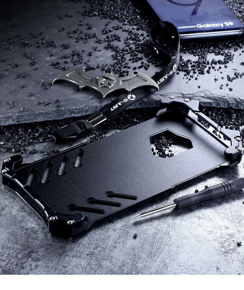 Для samsung Galaxy S9 Plus S7 Edge S8 Plus C9pro чехол Роскошный Алюминиевый металлический бампер рамка Броня противоударный чехол для телефона крышка