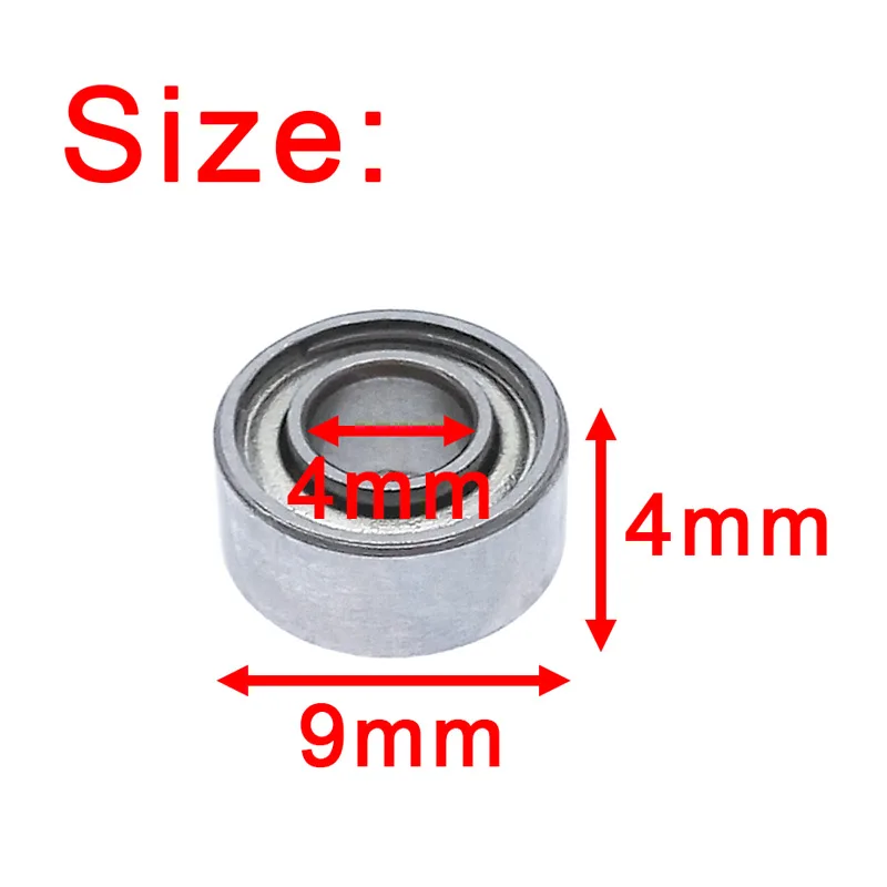 10 шт. Миниатюрный подшипник 684ZZ шарикоподшипники мотор подшипник для квадрокоптера сталь 4*9*4 мм для спиннера