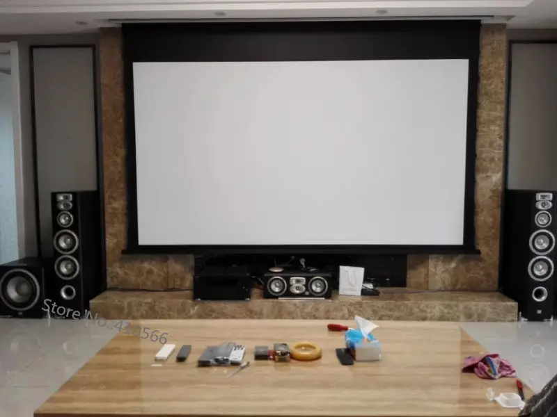 Motorized Tab-tension projection screen pic 34