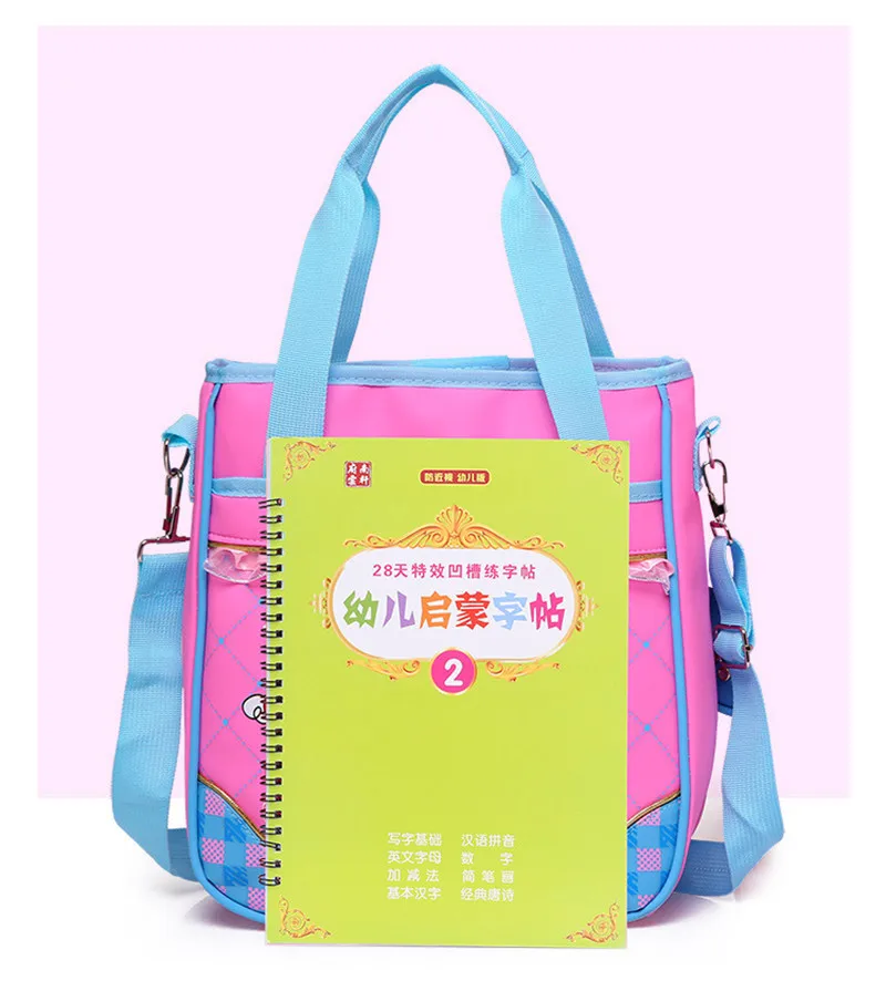 Fashion 2pcs set school backpacks 6 wheels children school bags for girls handbag waterproof cute kids travel trolley bookbag