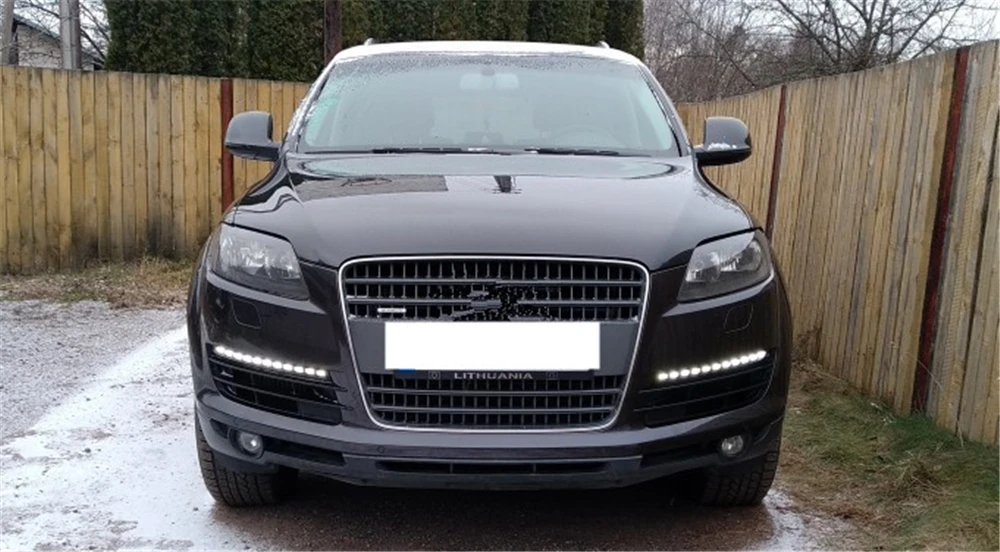 Автомобильный мигающий 1 комплект DRL для Audi Q7 2006 2007 2008 2009 Автомобильный светодиодный DRL дневные ходовые огни противотуманная фара