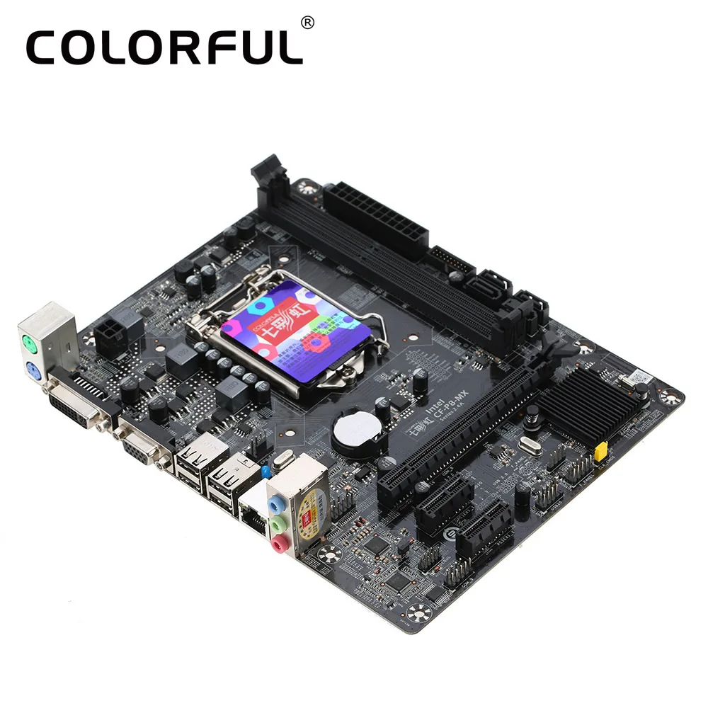 Цветная материнская плата C.H81M plus V24A системная для Intel H81/LGA1150 DDR3 SATA3 USB3.0 настольных