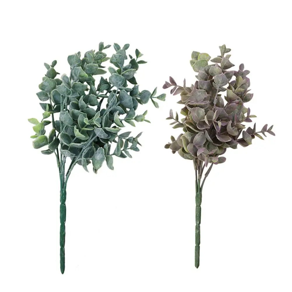1 Bouquet Artificial Eucalyptus Fake Leaves Plant Wedding Party Home