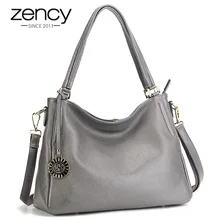 Zency Новое поступление Женская сумка через плечо с рисунком личи натуральная кожа европейский и американский стиль Женская сумка-мессенджер