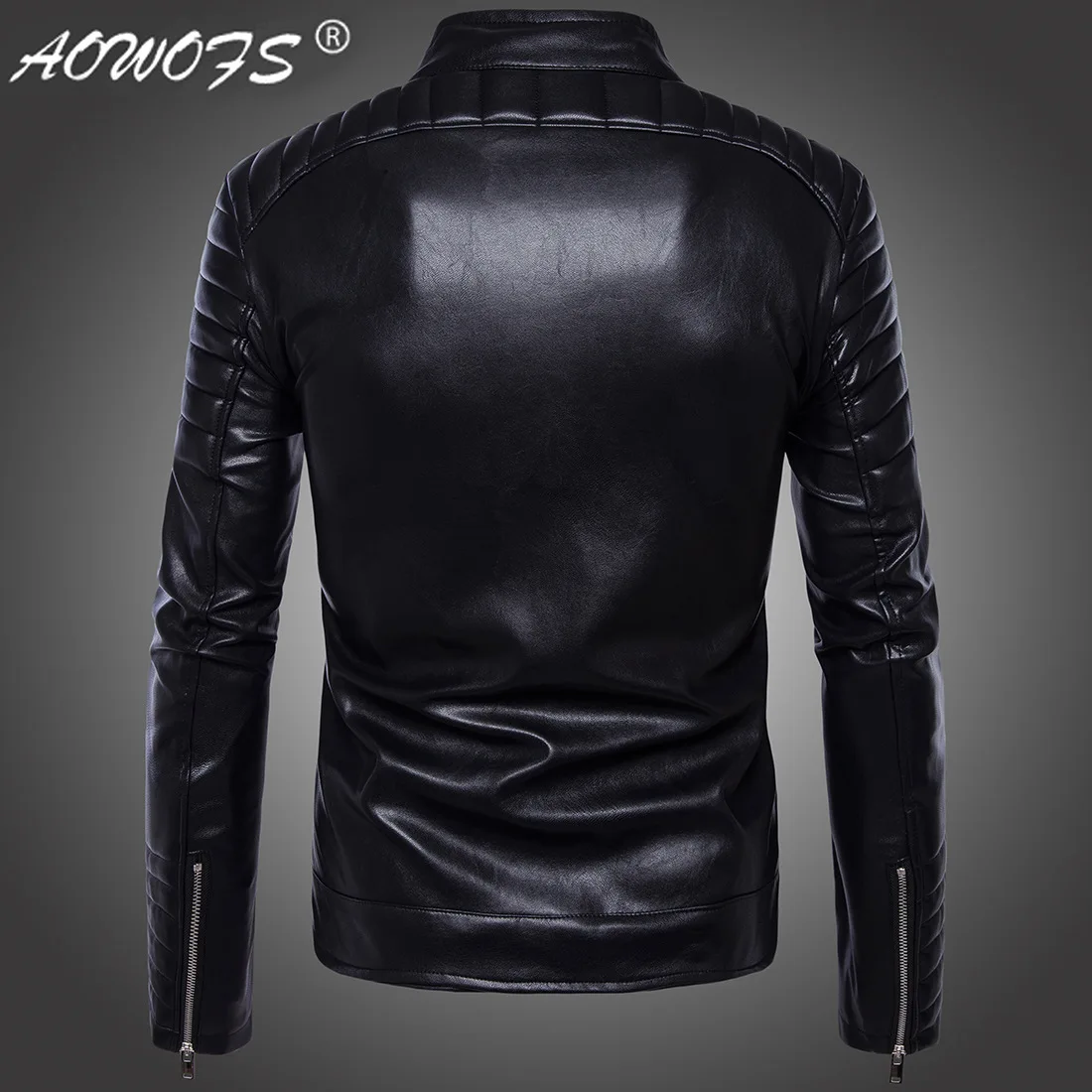 2019[European Code] Men's Motorcycle Leather Clothing High-end Kali Motorcycle Jacket Men's Fashion Personality Jacket